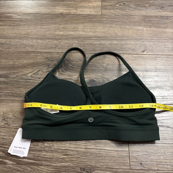 NWT Lululemon Flow Y Bra *Nulu A-C Cup (Rainforest Green) Size 10 - Picture 7 of 7